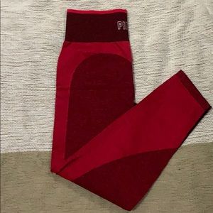 VS Pink Seamless Workout Leggings